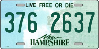 NH license plate 3762637