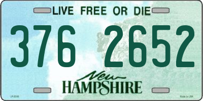 NH license plate 3762652