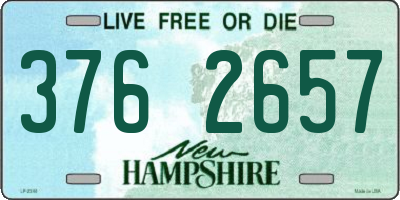 NH license plate 3762657