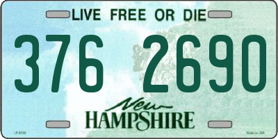NH license plate 3762690