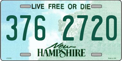 NH license plate 3762720