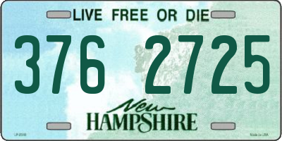 NH license plate 3762725