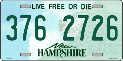 NH license plate 3762726
