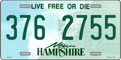 NH license plate 3762755
