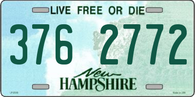 NH license plate 3762772