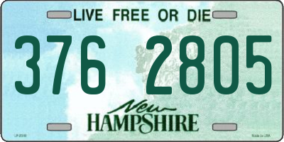 NH license plate 3762805