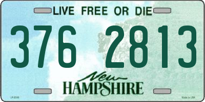 NH license plate 3762813