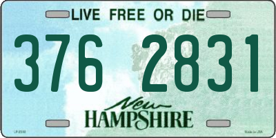 NH license plate 3762831