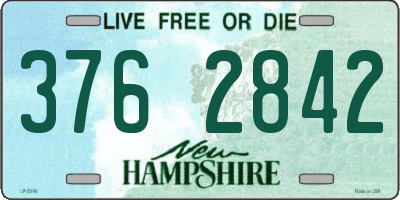 NH license plate 3762842