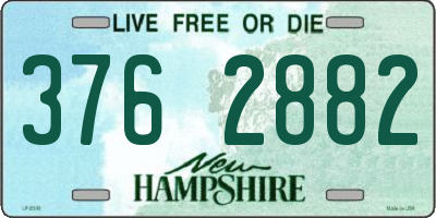 NH license plate 3762882