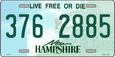 NH license plate 3762885