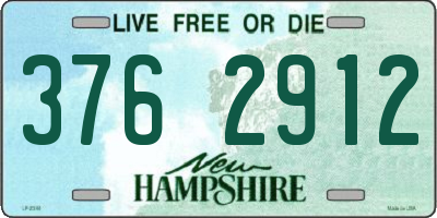 NH license plate 3762912