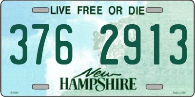 NH license plate 3762913
