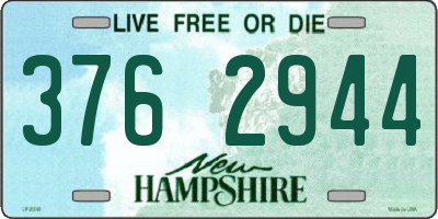 NH license plate 3762944