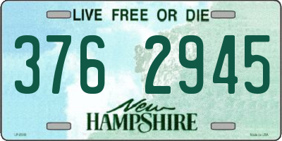 NH license plate 3762945