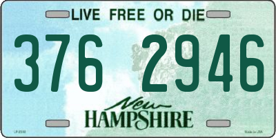 NH license plate 3762946