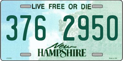 NH license plate 3762950