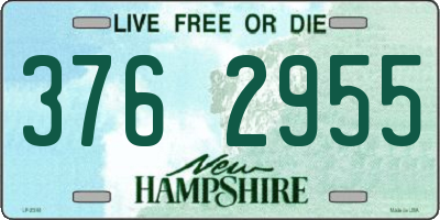 NH license plate 3762955