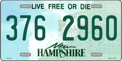 NH license plate 3762960