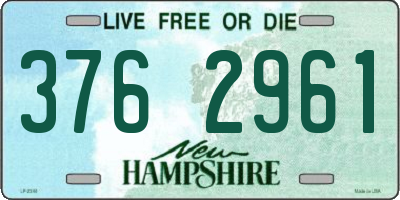 NH license plate 3762961