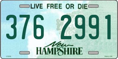NH license plate 3762991