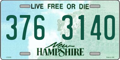 NH license plate 3763140