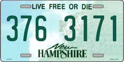 NH license plate 3763171