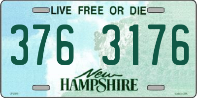 NH license plate 3763176