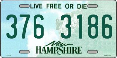 NH license plate 3763186