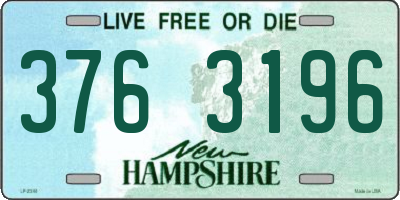 NH license plate 3763196