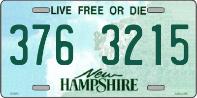 NH license plate 3763215