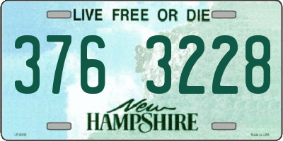 NH license plate 3763228