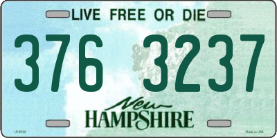 NH license plate 3763237