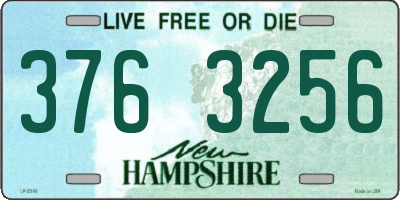 NH license plate 3763256