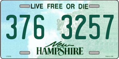NH license plate 3763257