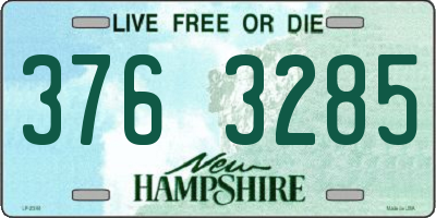 NH license plate 3763285