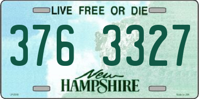 NH license plate 3763327