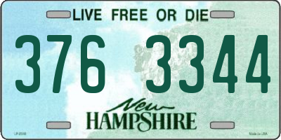NH license plate 3763344