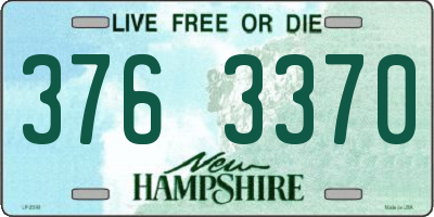 NH license plate 3763370