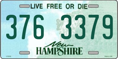 NH license plate 3763379