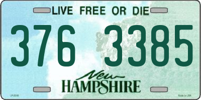 NH license plate 3763385