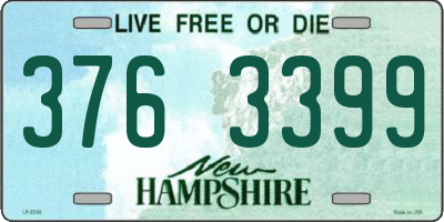 NH license plate 3763399