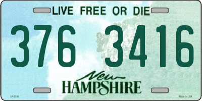 NH license plate 3763416