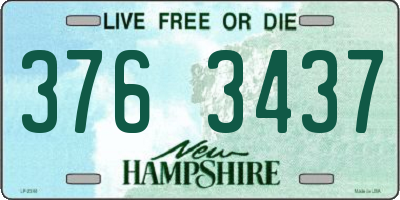 NH license plate 3763437