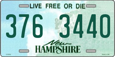NH license plate 3763440