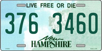 NH license plate 3763460