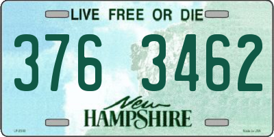NH license plate 3763462