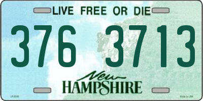 NH license plate 3763713