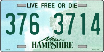 NH license plate 3763714