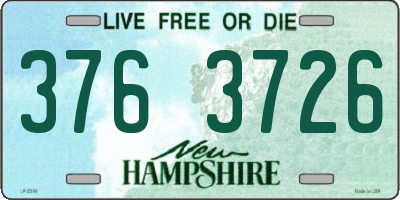 NH license plate 3763726